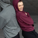 ES16 Casual Hoodie Burgundy