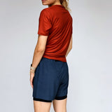 ES16 Performance shorts med innershorts. Petrolium