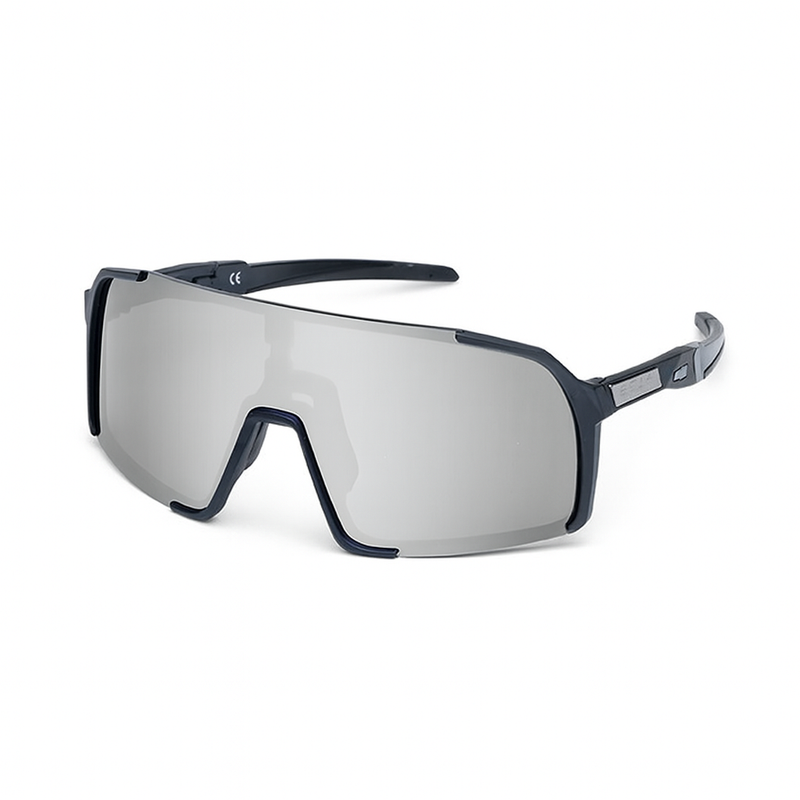 ES16 Enzo brille. Sort med silver linse. + 2 ekstra linser