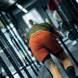 ES16 Performance shorts med innershorts. Rust