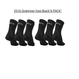 ES16 Strømper Fast Black "6 PACK"