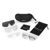 ES16 Enzo brille. Hvid med photochromic linse + 2 ekstra linser