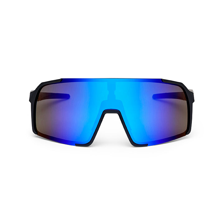 ES16 Enzo brille. Sort med blå linse. + 2 ekstra linser