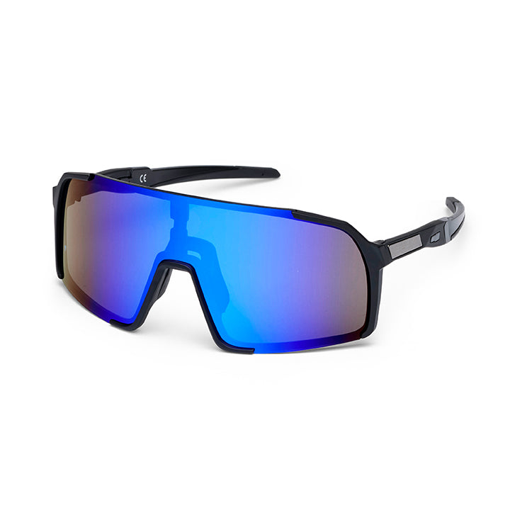 ES16 Enzo brille. Sort med blå linse. + 2 ekstra linser