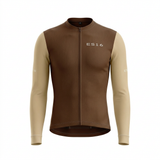 ES16 Supreme Long Sleeve Jersey. Brown / Sand