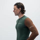 ES16 Supreme Long Sleeve Jersey. Green / Brown