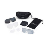 ES16 Enzo brille. Hvid med silver linse. + 2 ekstra linser